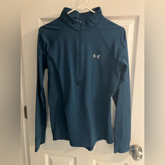 Under Armour Blue Quarter-Zip Sweatshirt - Picture 1 of 2